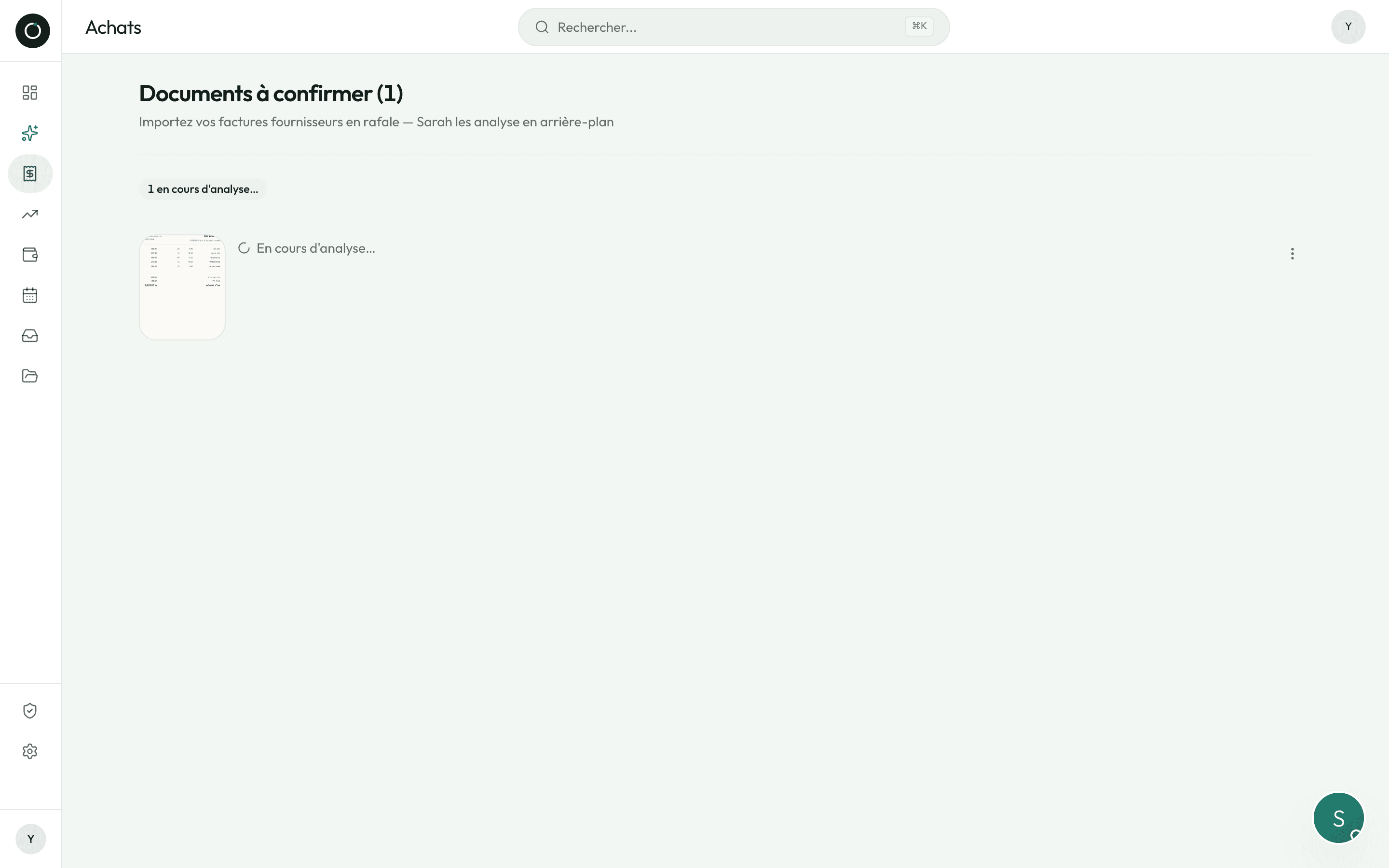 La file des documents à confirmer