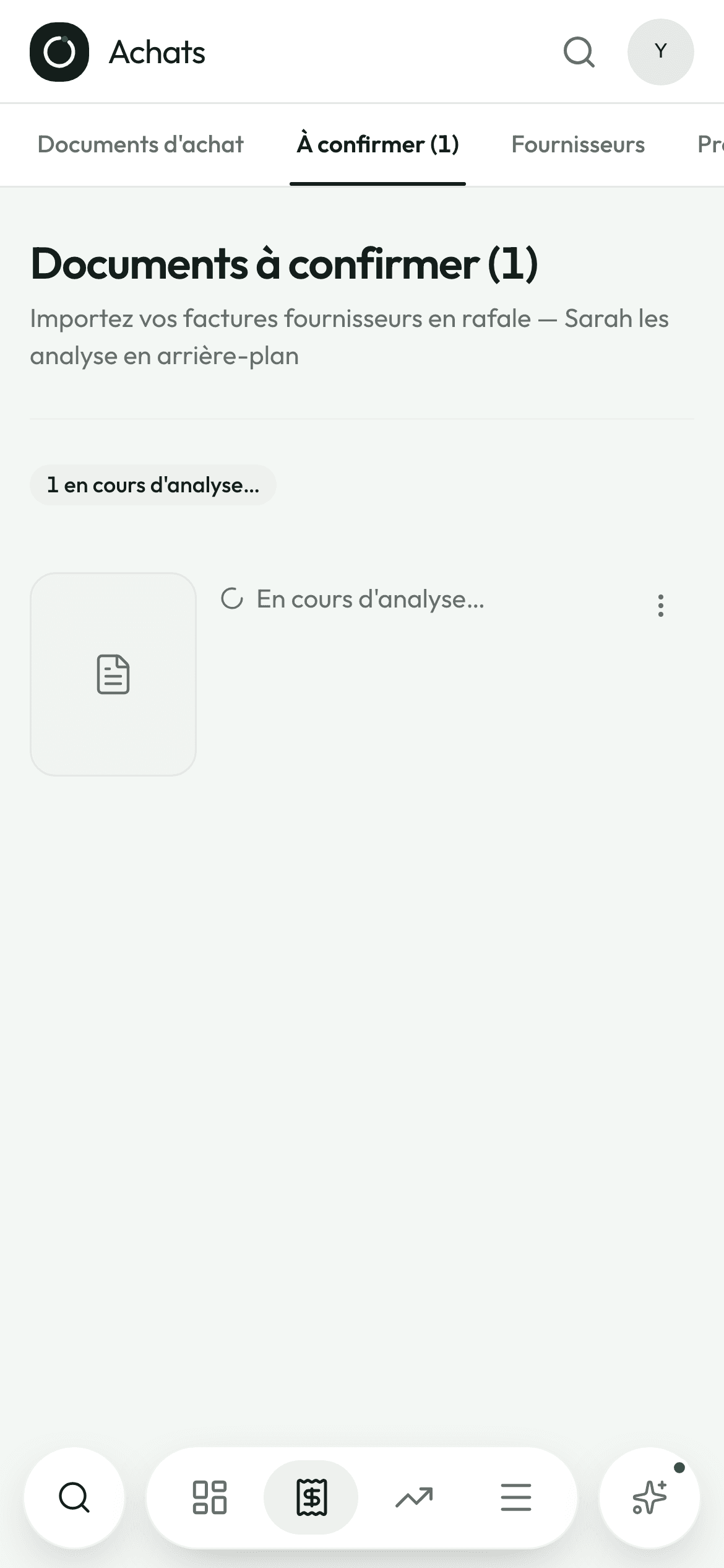 La file des documents à confirmer